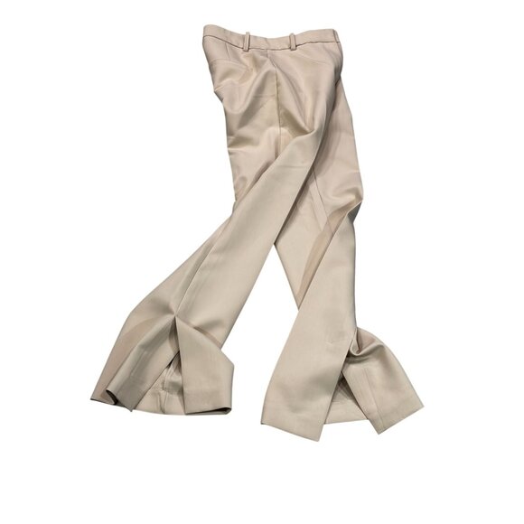 Zara Womens Beige Wide-Leg Trousers XS Formal Office Wear Polyester Blend - Picture 3 of 8